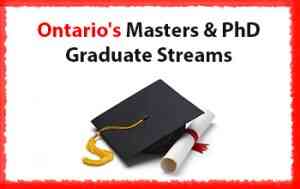 Ontario’s Masters and PhD Graduate Streams