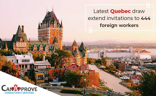 Quebec draw extend invitations